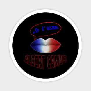 FRENCH KISS JE T'AIME ALBERT CAMUS Magnet